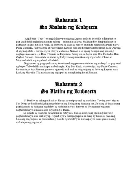 El Filibusterismo Buod ng Bawat Kabanata 1.